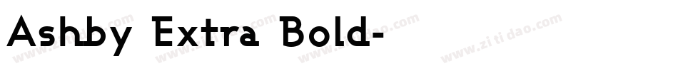 Ashby Extra Bold字体转换